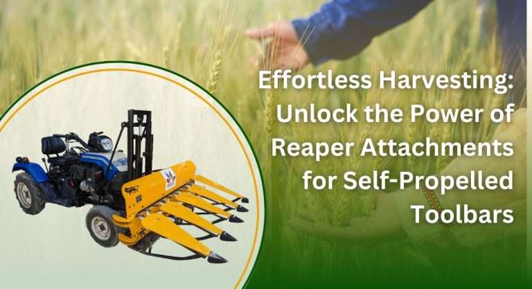 Reaper Attachment for Self Propelled Toolbar